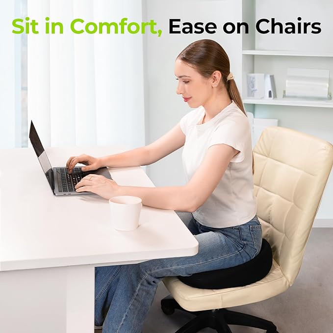 AUVON Innovation Donut Pillow with Scientific Center Hole & Ergonomic U-Shaped Cutout Design